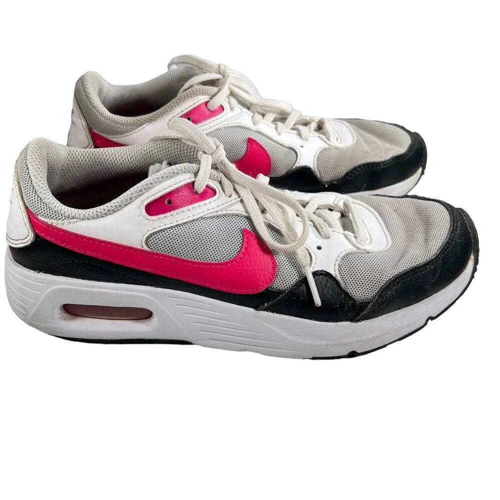 Nike Air Max Youth Sneakers White Pink Black Athletic Shoes Sz 6Y - Picture 4 of 16